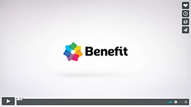 Screenshot of a Benefit Mobile video